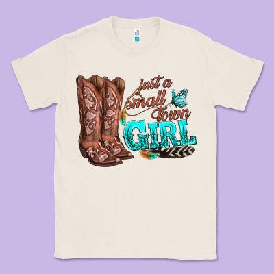 Justas Malltown Girlie Classic Tee Designed By Texasbilliewilder
