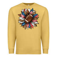 American Football Sunflower Premium Sweatshirt | Teevron