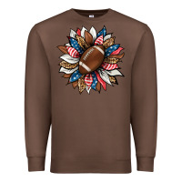 Chestnut american football sunflower Premium Sweatshirt - HRA Design Shop