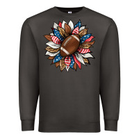 Smoke american football sunflower Premium Sweatshirt - HRA Design Shop