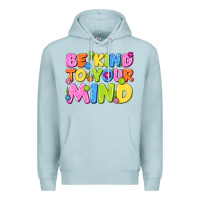 Blue Mist be kind to your mind Premium Hoodie - NancyCooperArtShop