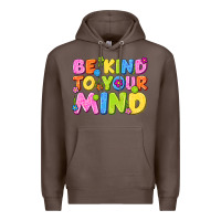 Coffee be kind to your mind Premium Hoodie - NancyCooperArtShop