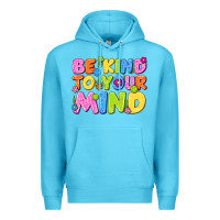 Ocean Blue be kind to your mind Premium Hoodie - NancyCooperArtShop