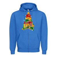True Royal christmas book tree Zipper Hoodie - Zillion Design Studio