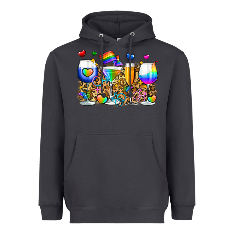 Pride Wine Cups Heavyweight Hoodie by Zillion Design Studio | Teevron