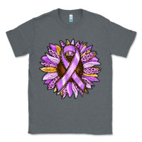 Charcoal Heather Cancer Awareness Sunflower Classic Tee - RanaPortraitStore