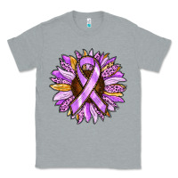 Heather Grey Cancer Awareness Sunflower Classic Tee - RanaPortraitStore