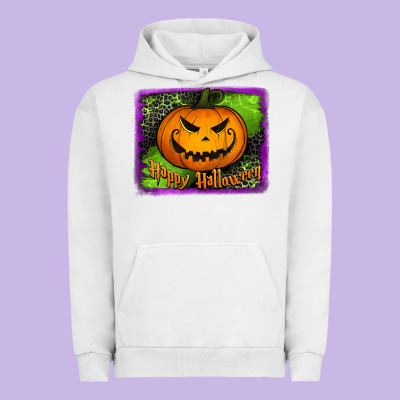 Happy Halloween Pumpkin Urban Hoodie Designed By Jasminsmagicworld