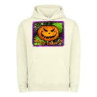 Pigment Pistachio Happy Halloween Pumpkin Urban Hoodie - Jasminsmagicworld