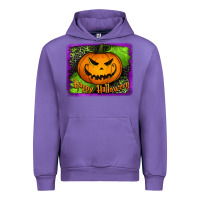 Tulip Happy Halloween Pumpkin Urban Hoodie - Jasminsmagicworld