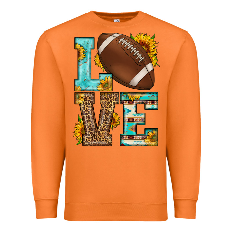 Western Love American Football Premium Sweatshirt by HRA Design Shop | Teevron