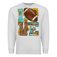 Dove Grey western love american football Premium Sweatshirt - HRA Design Shop