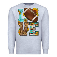 Heather Grey western love american football Premium Sweatshirt - HRA Design Shop