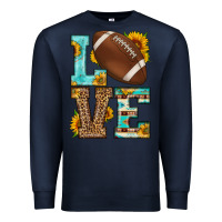 Navy western love american football Premium Sweatshirt - HRA Design Shop