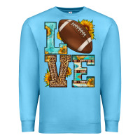 Ocean Blue western love american football Premium Sweatshirt - HRA Design Shop