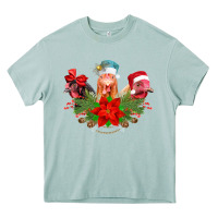 Arona Chickens Christmas Heavy Core Tee - CowhideDigitalArt