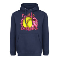 Navy Tackle Cancer Softball Heavyweight Hoodie - texasbilliewilder