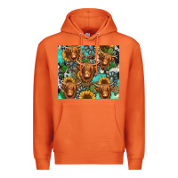 Carrot long haired shaggy cow western Premium Hoodie - Jasminsmagicworld