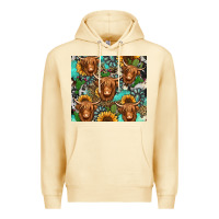 Pina Colada long haired shaggy cow western Premium Hoodie - Jasminsmagicworld