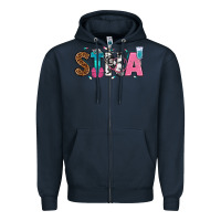 Navy stna Zipper Hoodie - texasbilliewilder
