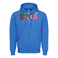 True Royal stna Zipper Hoodie - texasbilliewilder