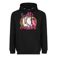 Black Tackle Cancer Baseball Heavyweight Hoodie - texasbilliewilder