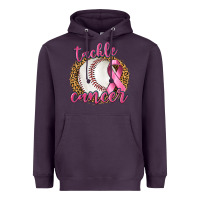 Plum Tackle Cancer Baseball Heavyweight Hoodie - texasbilliewilder