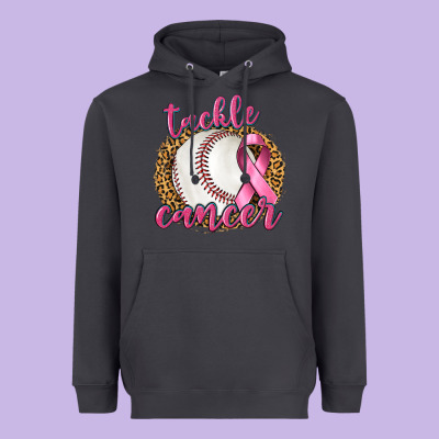 Tackle Cancer Baseball Heavyweight Hoodie Designed By Texasbilliewilder