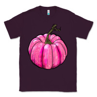 Plum Breast Cancer Awareness Pink Pumpkin Classic Tee - RanaPortraitStore