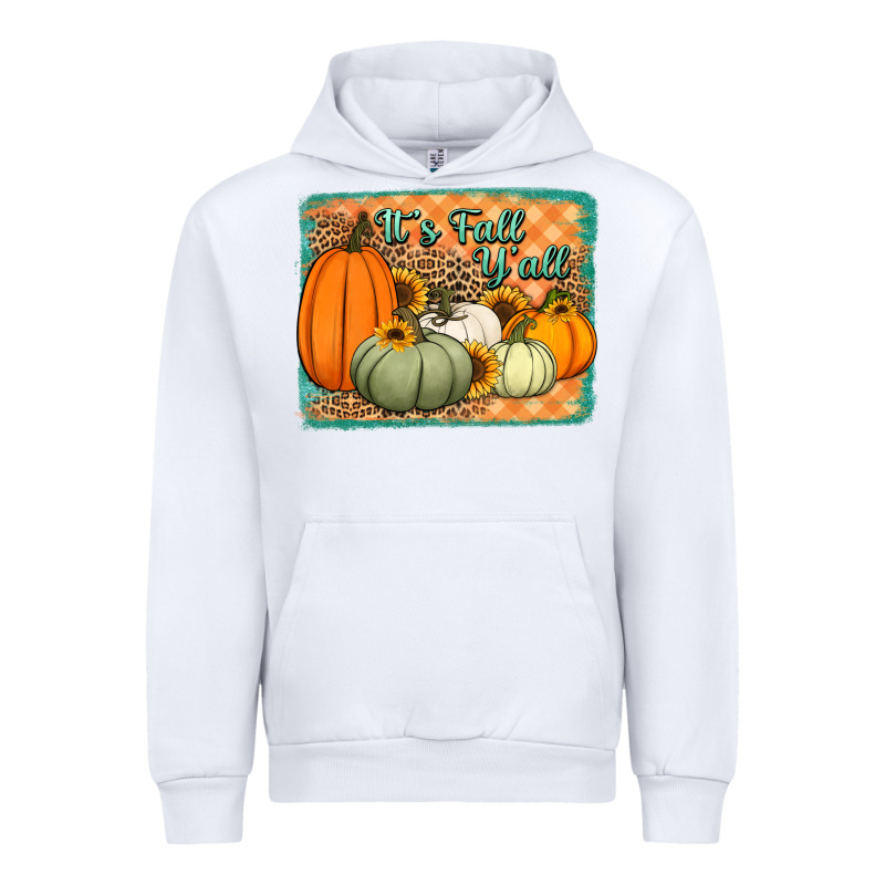 It's Fall Y'all Pumpkins Halloween And Sunflowers Urban Hoodie by Jasminsmagicworld | Teevron