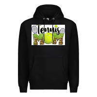 Black tennis mom Premium Hoodie - BarkalooDesign