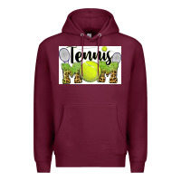 Burgundy tennis mom Premium Hoodie - BarkalooDesign