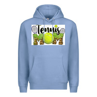Colony Blue tennis mom Premium Hoodie - BarkalooDesign