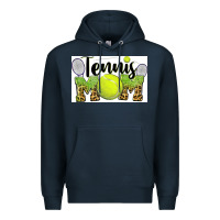Navy tennis mom Premium Hoodie - BarkalooDesign
