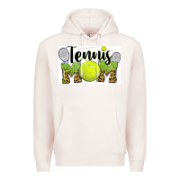 Pale Pink tennis mom Premium Hoodie - BarkalooDesign