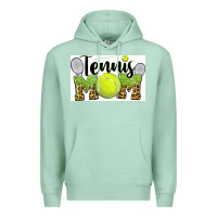 Seafoam tennis mom Premium Hoodie - BarkalooDesign