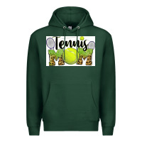 Sports Green tennis mom Premium Hoodie - BarkalooDesign