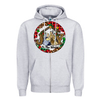 Christmas Joy To The World Zipper Hoodie | Teevron