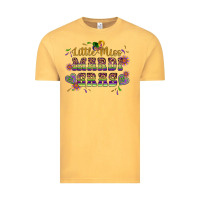 Vintage Mustard little miss mardi gras Vintage Tee - Artiststas