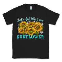 Black just a girl who loves sunflower Classic Tee - texasbilliewilder
