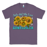 Lavender just a girl who loves sunflower Classic Tee - texasbilliewilder
