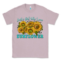 Lilac just a girl who loves sunflower Classic Tee - texasbilliewilder