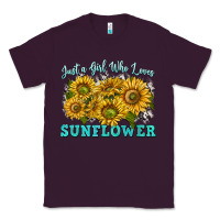 Plum just a girl who loves sunflower Classic Tee - texasbilliewilder