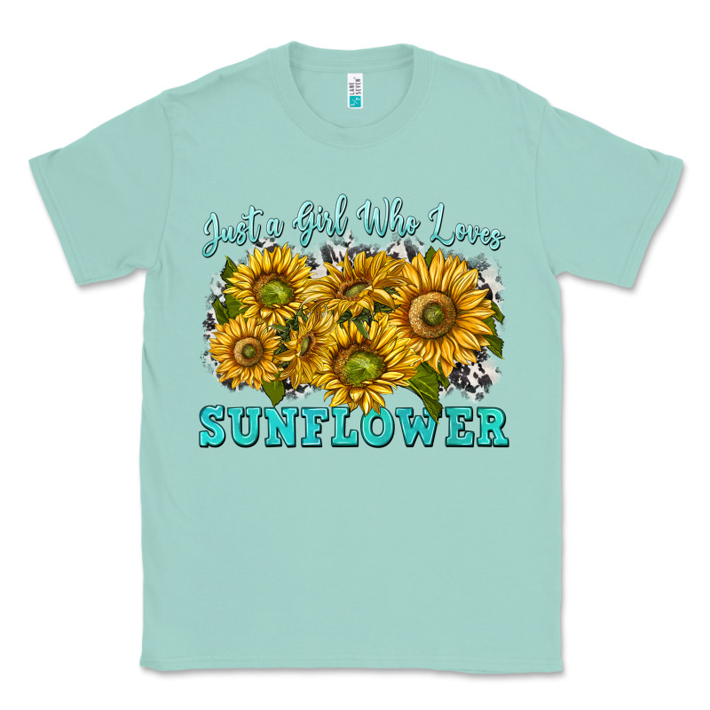 Just A Girl Who Loves Sunflower Classic Tee by texasbilliewilder | Teevron