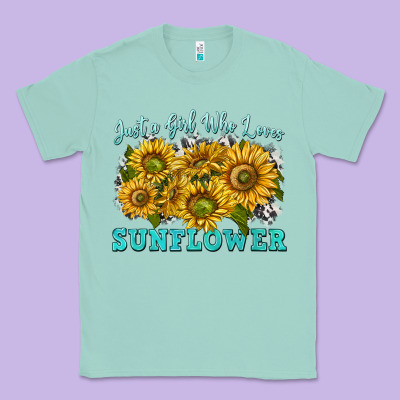 Just A Girl Who Loves Sunflower Classic Tee Designed By Texasbilliewilder
