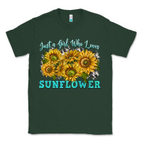 Sports Green just a girl who loves sunflower Classic Tee - texasbilliewilder