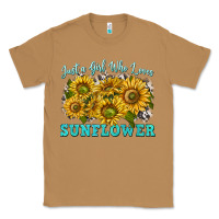 Toasted Coconut just a girl who loves sunflower Classic Tee - texasbilliewilder