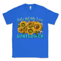 True Royal just a girl who loves sunflower Classic Tee - texasbilliewilder