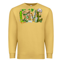 Antique Gold St Patricks love nurse Premium Sweatshirt - RacoonDesign