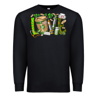 Black St Patricks love nurse Premium Sweatshirt - RacoonDesign
